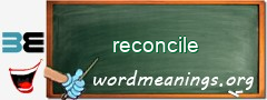 WordMeaning blackboard for reconcile